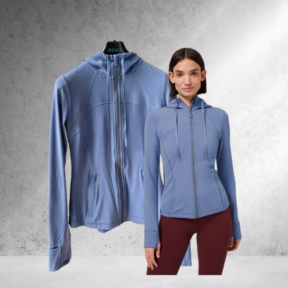 👀💦💧In Search of💧💦 Lululemon Nulu Hooded Define Jacket in Waterdrop Size 10 - Picture 1 of 6